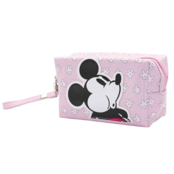 Mickey Mouse Pink Cosmetic Bag – Toiletry Pouch – Travel Friendly - Picture 1 of 5